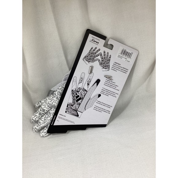 Adidas Adizero Gripak White Floral Baseball Softball Batting Gloves Size S - Picture 2 of 2